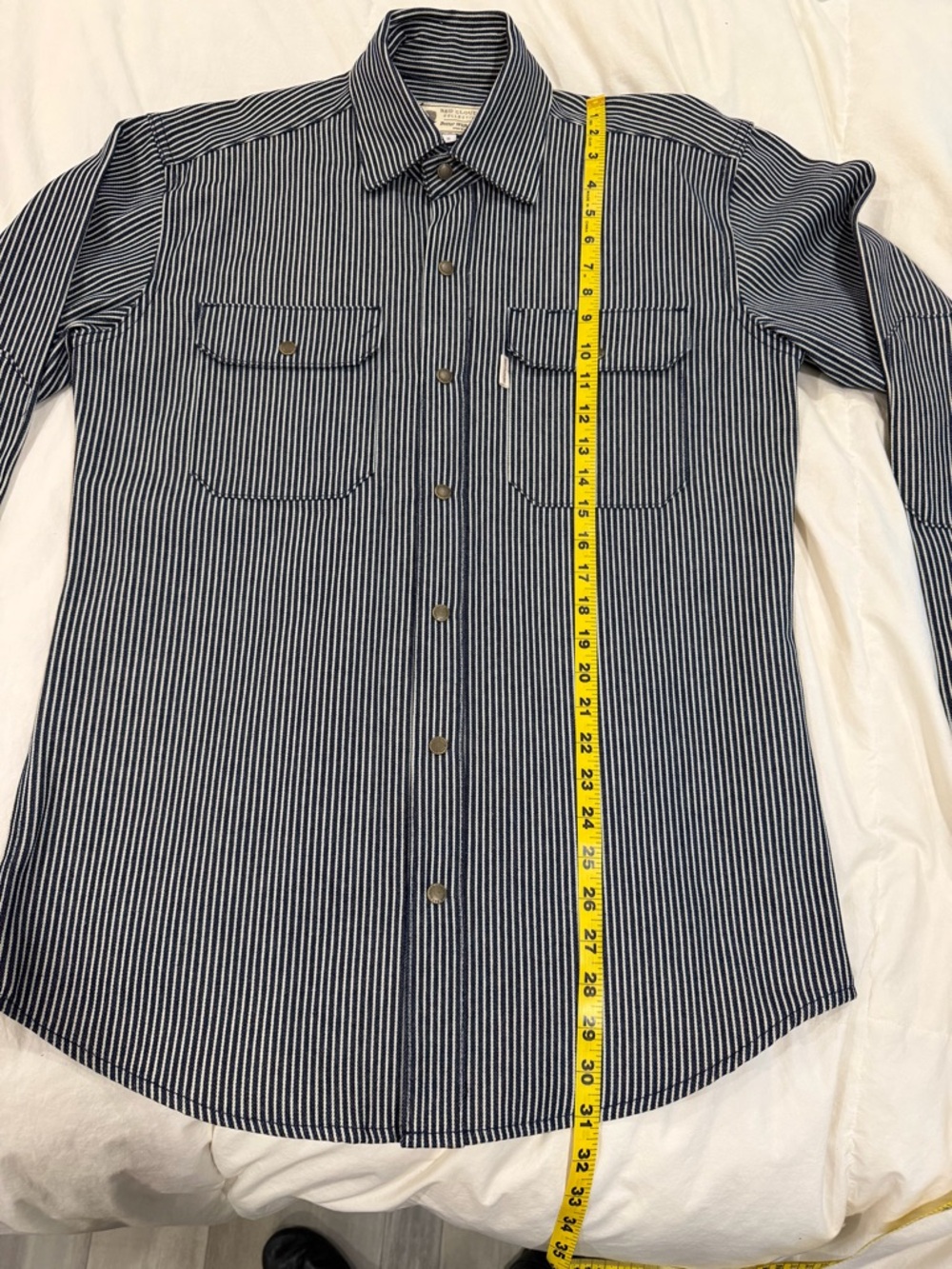 Red Clouds WITHAM WORK SHIRT - HICKORY STRIPE